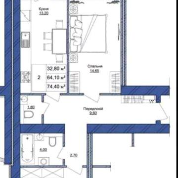 Продам 2ком Европейской 183 Сданный дом 76квм ЖК 1