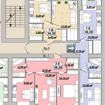 Однокімнатна Княгинин.Центр.Індивід. газове опаленняНедорого ЖК Княгинин