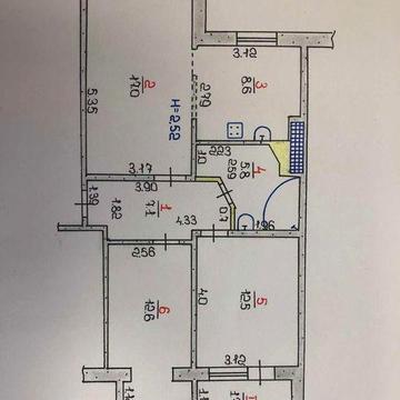 Продам 3-кімнатну квартиру «Чешка» по вул. Кривбасівська, Ц-Міський р