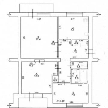 Продаж 3 кім квартири 4/5 пов Розділ. кімнати Інститут звʼязку №16304