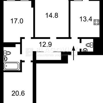 3к 9п 92м, Бердника Олеся, 1г, Нивки-Парк, Святошинский район ЖК"Нивки-Парк"