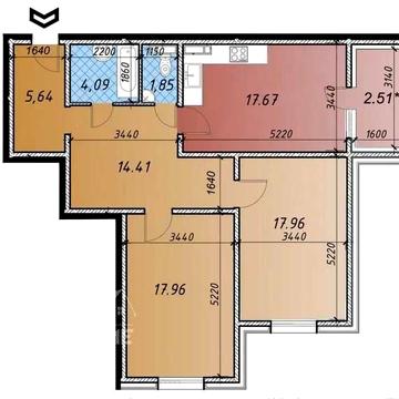 Оренда 2-вух квартири 82,2 Ярославичі 2 з 01.02.2026