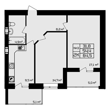 Продаж 2к Квартира ЖК DOBROBUD 2.0