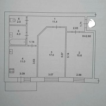 Квартира двокімнатна ЖК Перший Парковий