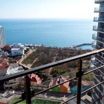 1-к квартира в 45 Жемчужине, терраса, вид на море ЖК 45 Жемчужина