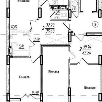 Продається 2к новобудова по вул Герцена(Володимира Великого) ЖК Роднічок