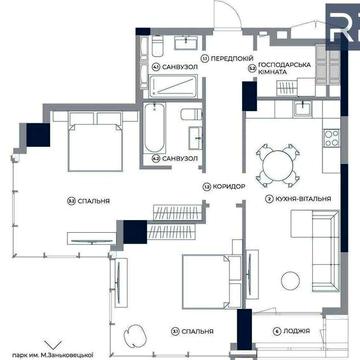 ВИД НА МІСТО 2-к квартиру 86м² в ЖК А136 Highlight Tower Є Генератор ЖК А136 Highlight Tower