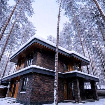 Сучасний будинок 220 м² у сосновому лісі, КМ Шевруд