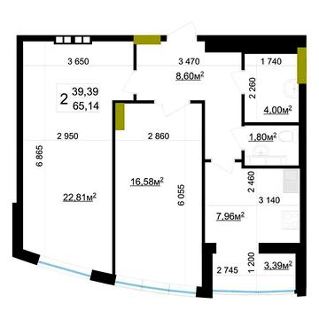 Продаж 2к Квартира Незалежності (Ватутіна) проспект ЖК Вернисаж