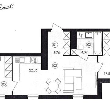 2-к квартира в ЖК Avalon Holiday в ГОТОВОМУ будинку ЖК Avalon Holiday