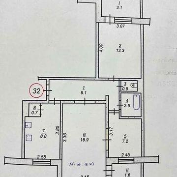 Продається 3-х кімнатна квартира