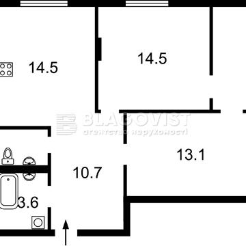 ЖК “Forward” продаж 2-кімнатної квартири, Ростиславська, 5а 63,9 м2 ЖК “Forward”