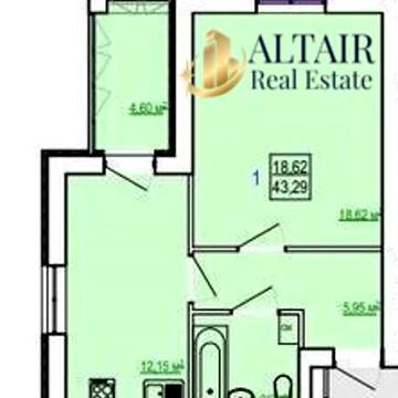 Продам 1к S 43.29м в новострое ЖК Сказка. Холодная Гора.Q ЖК сказка