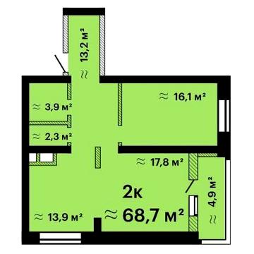 Квартира в рассрочку строящийся дом Альтаир 3/3 ЖК Альтаир 3/3