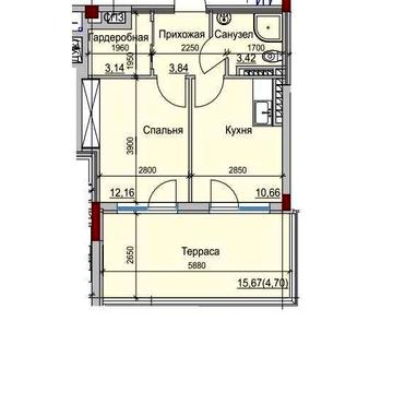 Продам 1к на Фонтане 12 станция с большой террасой. Рядом море. ЮК ЖК Пространство на Дачной