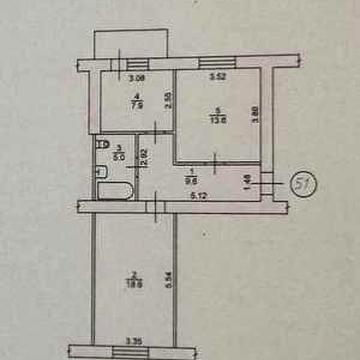 Здається  2-х кімнатна квартира в центрі