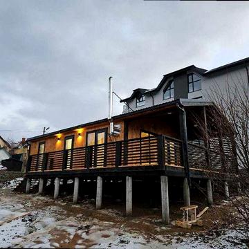 ДВІ ТЕРАСИ Теплий каркасний будинок 54м2 модульний дім | Все включено