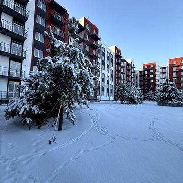 Велика 1-к Квартира з двориком, ЖК Амстердам клубний, Білогородка ЖК Амстердам клубний, Перший парковий, Білий шоколад