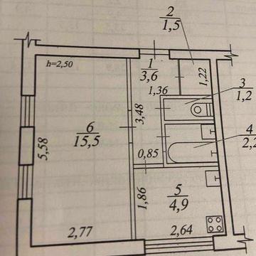 Продам 1 к.квартира на 12 квартале