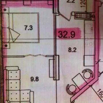 Продаж 1к квартира, 32,9 кв.м, вул. Смакули