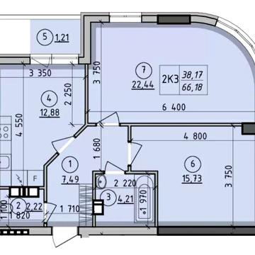 ЖК Борисо-Глібський, центр міста, продаж 2 кім. квартири, 66м.кв ЖК Борисо-Глібський