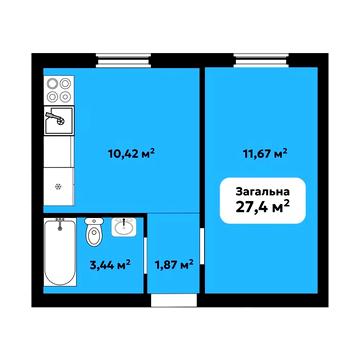 Софіївська Борщагівка Квартира з Газом та Документами від Забудовника ЖК Oazis Park