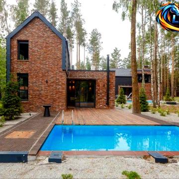 Красивый дом в шикарном месте выполнен в стиле " Голландский лофт"