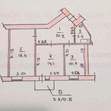 Продам 2 кімн сталінку Сухий Фонтан 2 поверх ексклюзивне планування