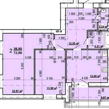 ЭКСКЛЮЗИВ  ЖК МИРА 3 продам 2-комн квартиру 73м2 в Новострое MV ЖК МИРА 3