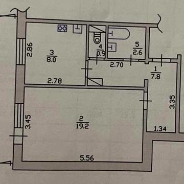 Продається 1к. по С.Петлюри біля АТБ!