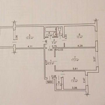 3к.квартира вул.Нарбутівська