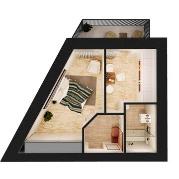 1 кім квартира. Розтермінування 15 міс. ЖК GRAND Липини