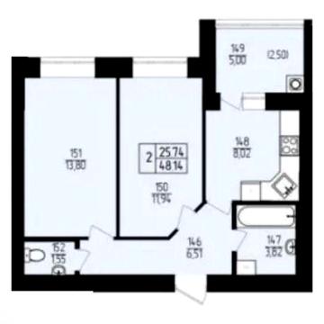 Терміново продам 2-х кімн.квартиру в новобудові