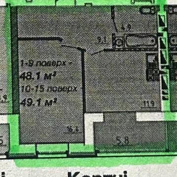 Квартира по переуступці | ЖК «Графський», Черкаси (1 кімнатна) ЖК Графський