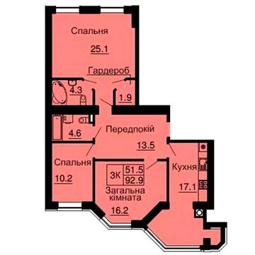 БЕЗ%‼️ Вигідно продам 3к квартиру 94м2 Софія Резіденс вул Молодіжна 4 ЖК Софія Резиденс