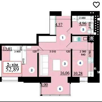 Здана!  Готова до Ремонту 2-к квартира біля Озера та парку