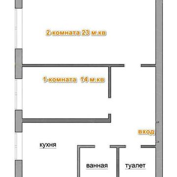2-к. 27 Жемчужина 63 м2. от Хозяина. ЖК 27 Жемчужина