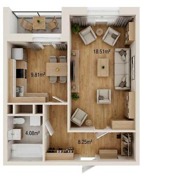 Продаж 1к Квартира Краснова вулиця ЖК Kadorr City