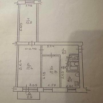 Квартира 3-х кімнатна в/м 12