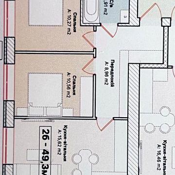Нова 2-к квартира 49 м2 у центрі Ірпеня з видом на СОБОРНУ/єОселя/ГАЗ ЖК Квартал Соборна