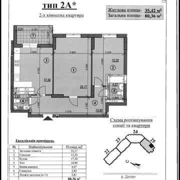 2-кімнатна квартира ЖК Русанівська Гавань ЖК Русанівська Гавань