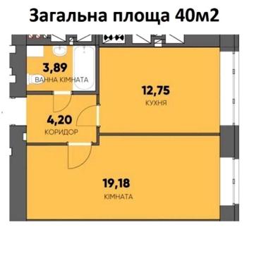 1кв 40м2 ЖК Континент Рей. Школа поряд ЖК Континент Рей