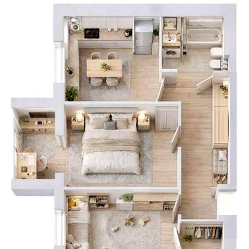 Затишна 2-кімнатна квартира з неймовірним видом на каньйон ЖК Smart Fort