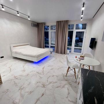 Стильная современная квартира ЖК Пространство на Донского Патио-зона