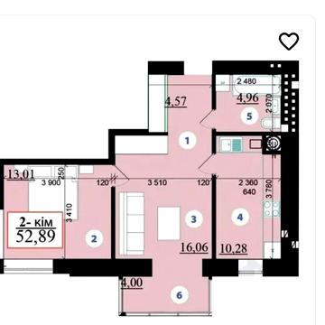 Продам 2- кім квартиру в жк Липки ЖК липки