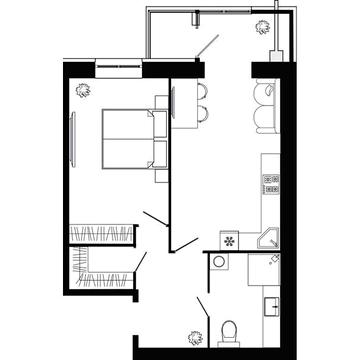 Продаж 1к Квартира Сімейна вулиця ЖК Днепровская Брама 2