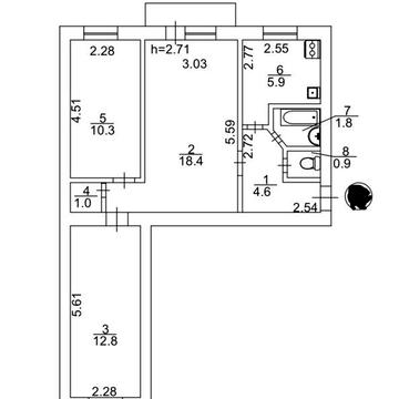 3к  м.Дорогожичі за ціною 1-кімнатної, газ, цегла, без комісії