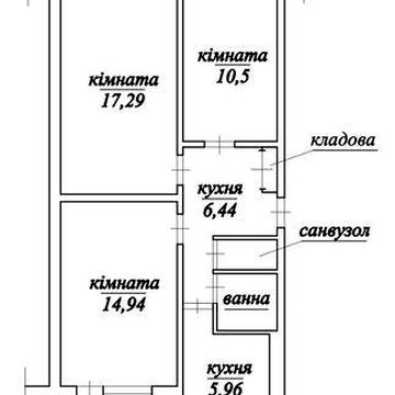 Продам 3 кім.кввртиру. Миколаівка.