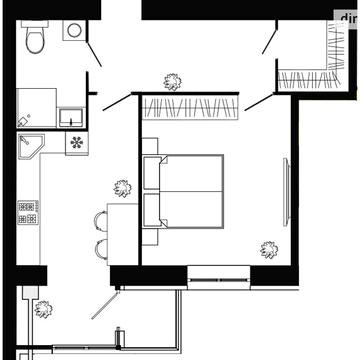 Продаж 1к Квартира Сімейна вулиця ЖК Днепровская Брама 2