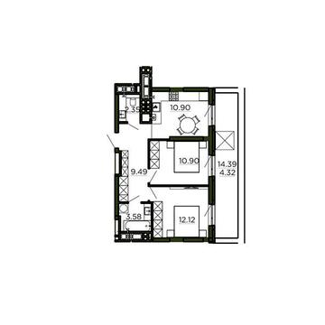 Продаж 2к Квартира Очеретяна вулиця ЖК Etalon Verde